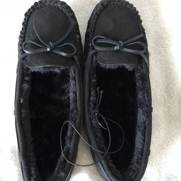 Falls Creek Shoes New In Box Womans Black Slip On Shoes